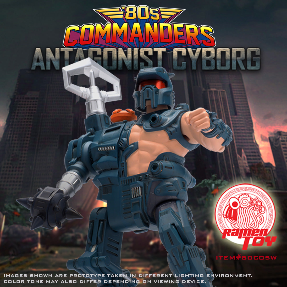 ITEM #80C05W - 80s Commander Antagonist Cyborg (ORIGINAL Version
