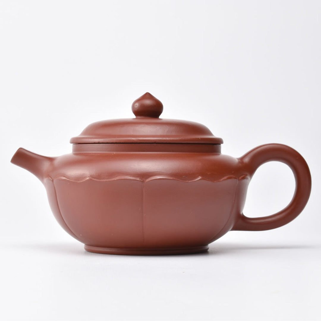 宜興紫砂壺 碗菱（赤茶）急須｜中国茶器の天香茶行