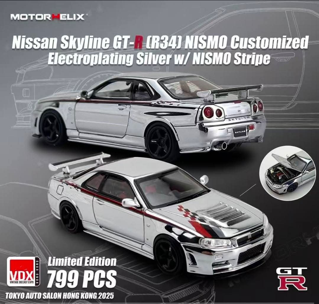 Motor Helix Nissan Skyline GT-R R34 Nismo Customized
