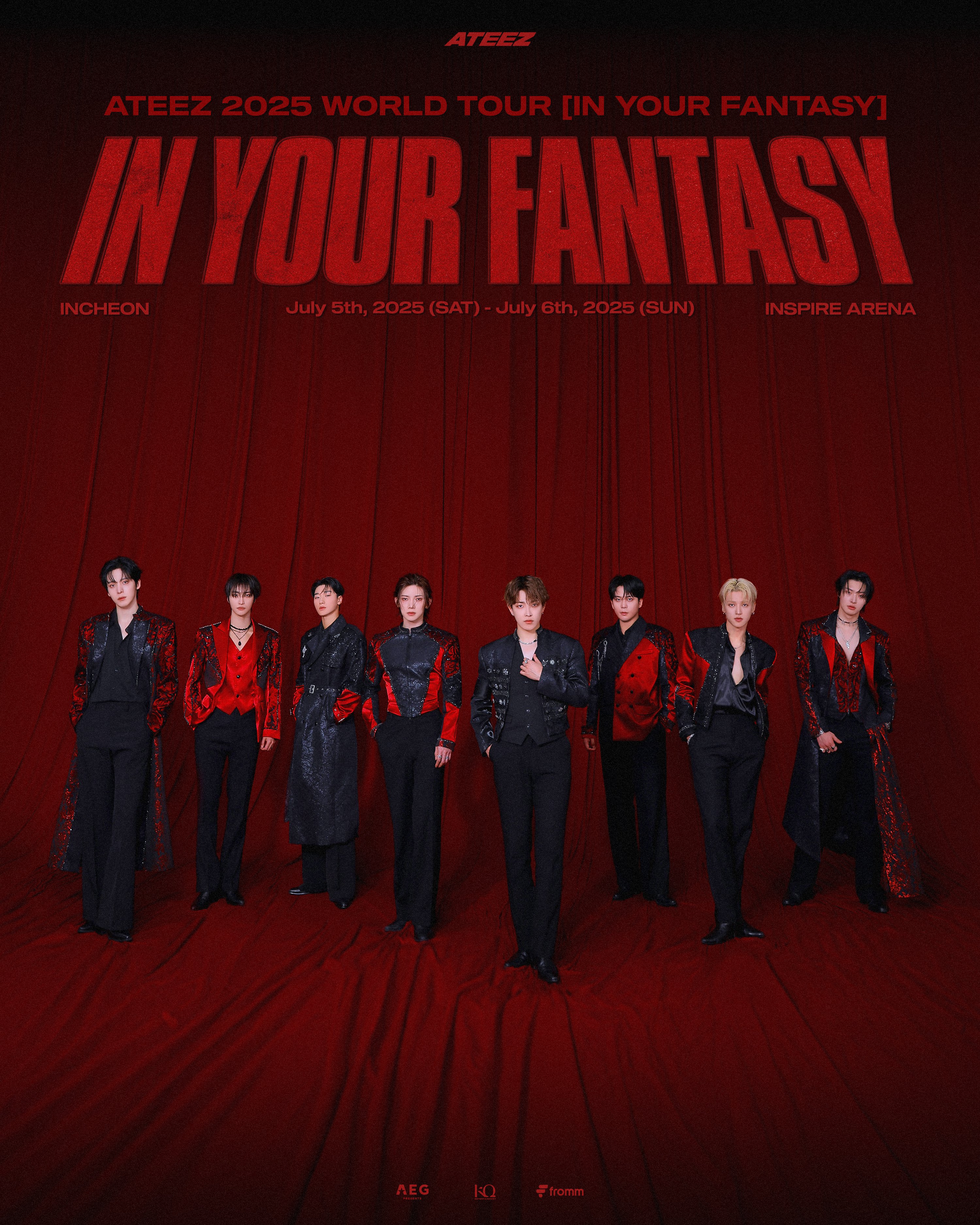 ATEEZコンサート-2025年7月5日～6日仁川インスパイアアリーナ| 韓国K
