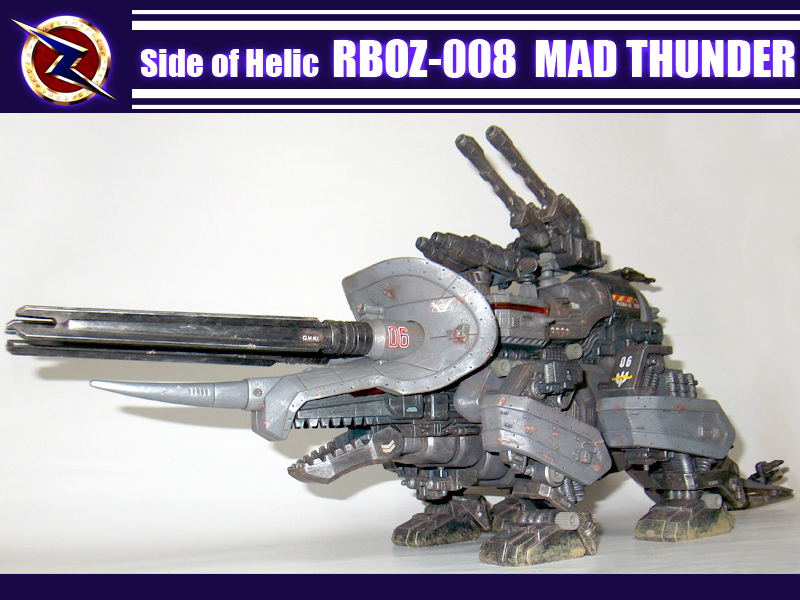 ZOIDS Side of Helic: RB0Z-008 Mad Thunder. Painted, Build