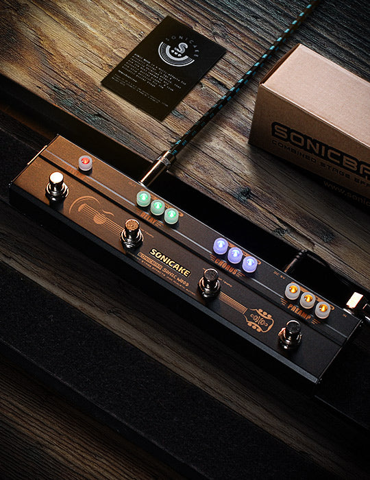 Sonicake Sonic Wood Acoustic Guitar Multi Effects Pedal Preamp DI Box