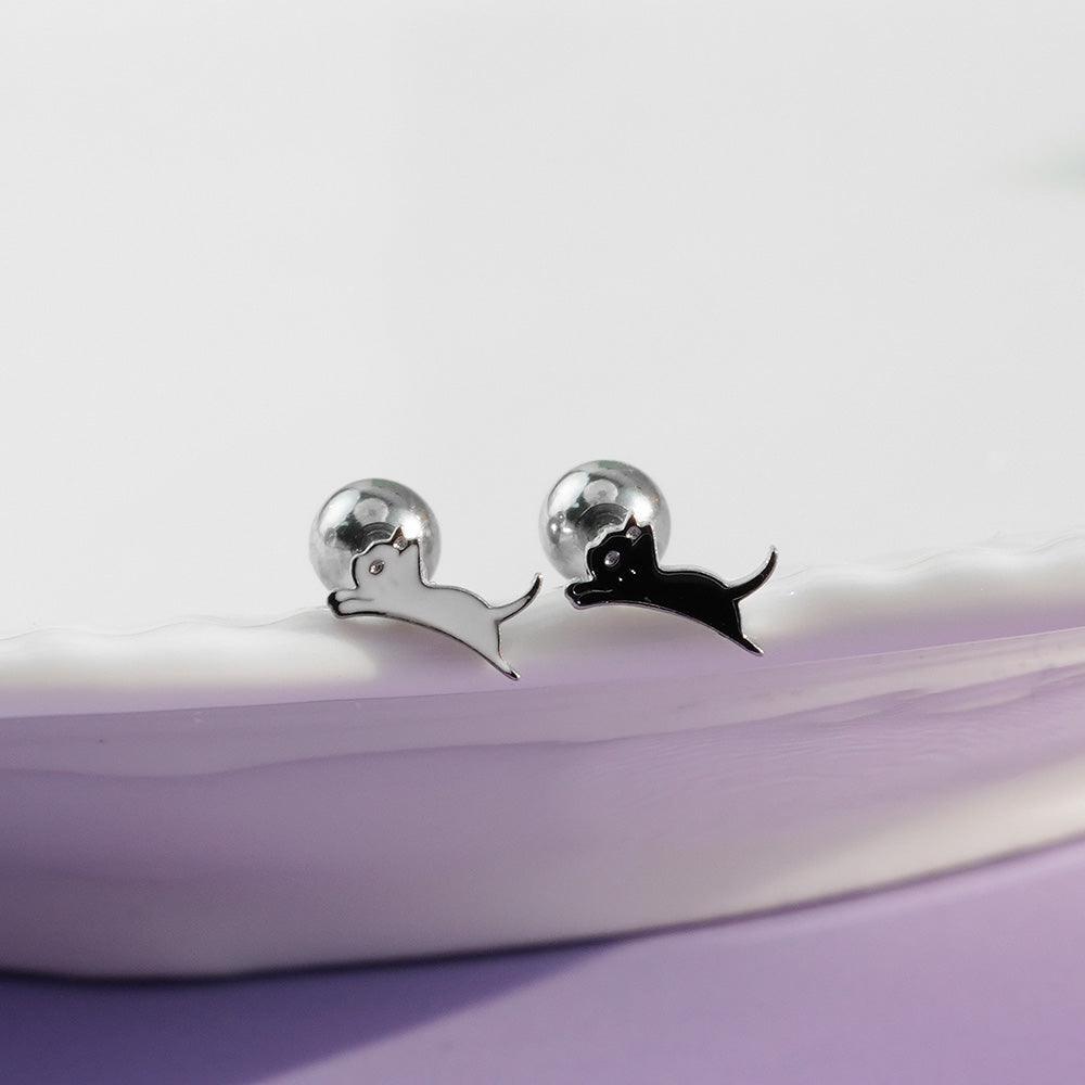 サージカル]猫 ネコ にゃんこ (2Type 2Color) 16G/14G ボディピアス