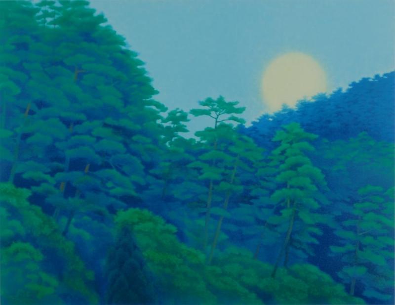 楽天市場】東山魁夷 絵画 風景画 和風 インテリア 「月の出