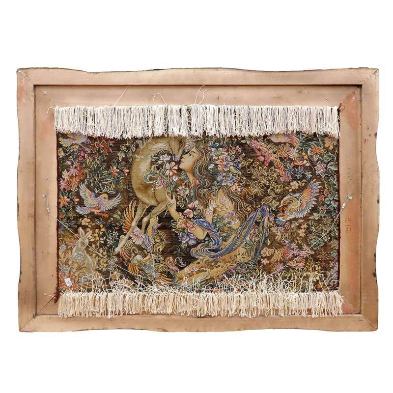楽天市場】ペルシャ絨毯 イラン・タブリーズ 絵画 125×92cm（額縁込