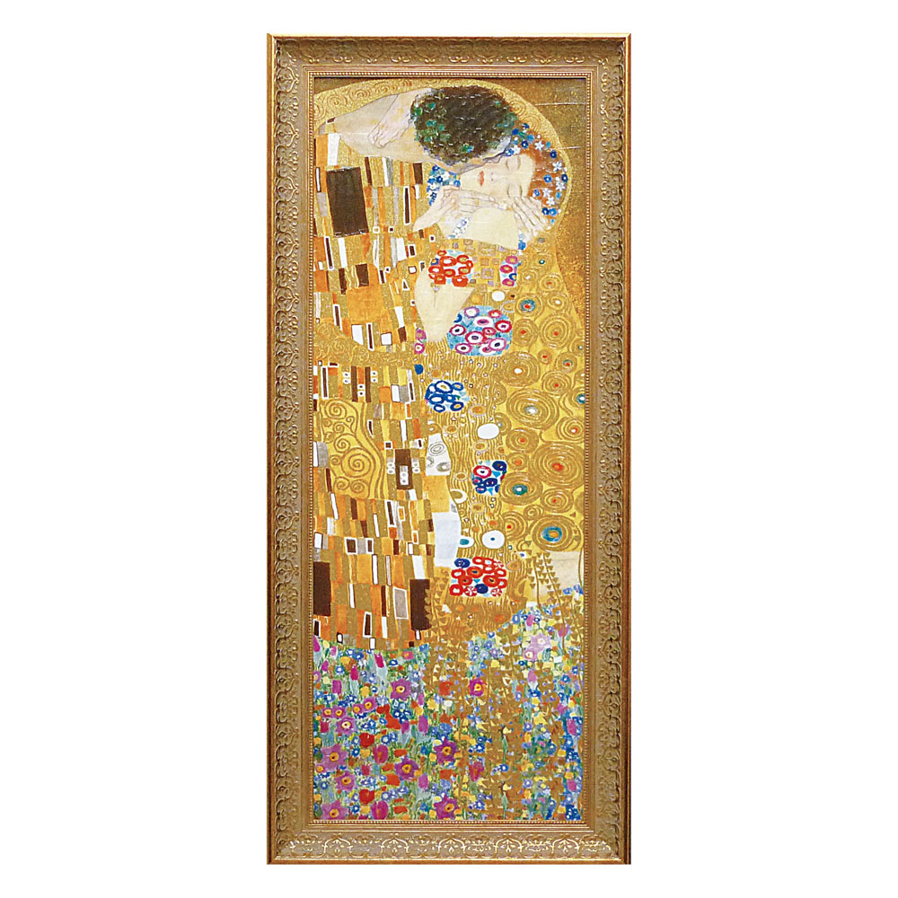 楽天市場】絵画 グスタフ クリムト「ザ・キス」 名画 インテリア 壁に