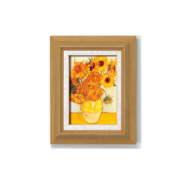 楽天市場】絵画 ゴッホ ひまわり＜立体加工付き＞SM/インテリア 額入り