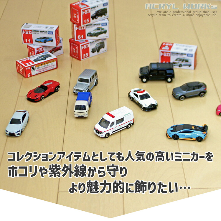 楽天市場】ミニカーコレクションケース【MC3・6×6】薄型 3mm トミカ