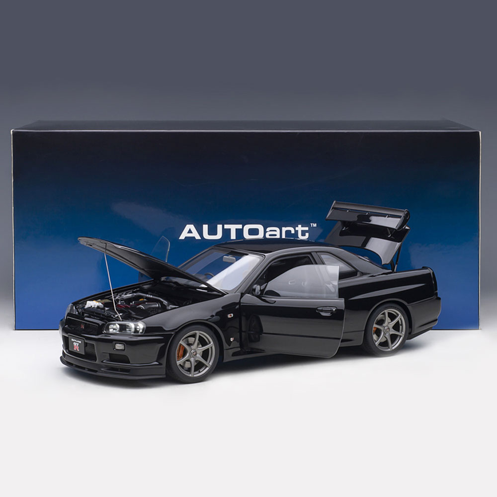 楽天市場】ミニカー 1/18 日産 スカイライン GT-R R34 Vスペック II