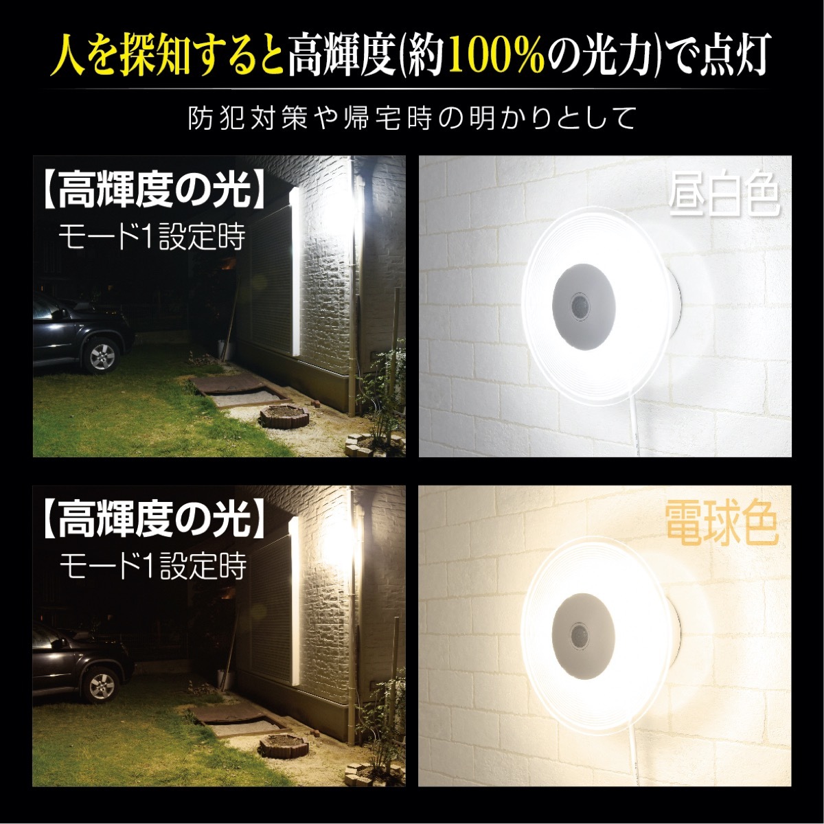 楽天市場】大進 LUNA LUX ルナルークス LED センサーライト AC