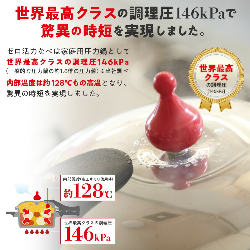 楽天市場】＼クーポン利用で(税抜)23,900円／ 圧力鍋 高圧力鍋 ゼロ