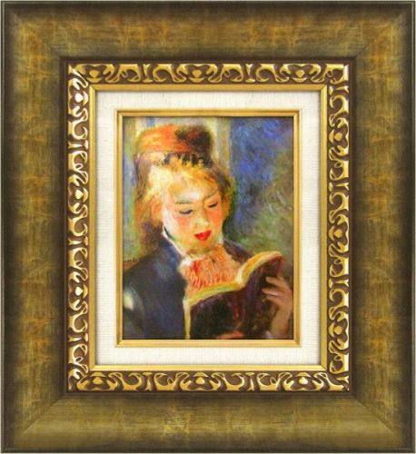 楽天市場】【絵画】ルノワール『読書する少女』複製画□新品