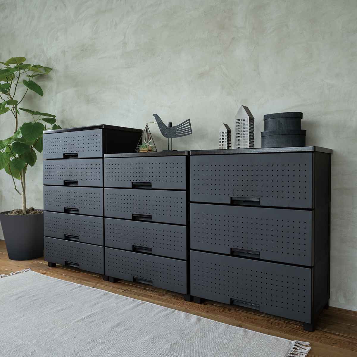 楽天市場】チェスト フィッツプラス デコ 3段 幅65×奥行41×高さ85cm