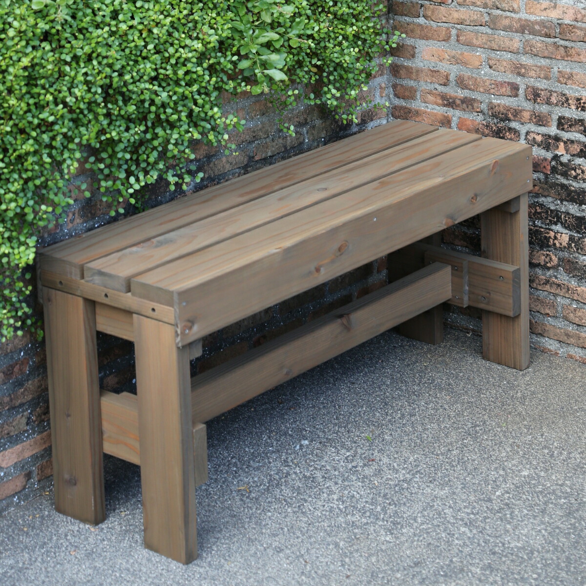 楽天市場】屋外 ガーデン ベンチ 木製幅91cm×奥行31cm×高さ42.7cm(花台