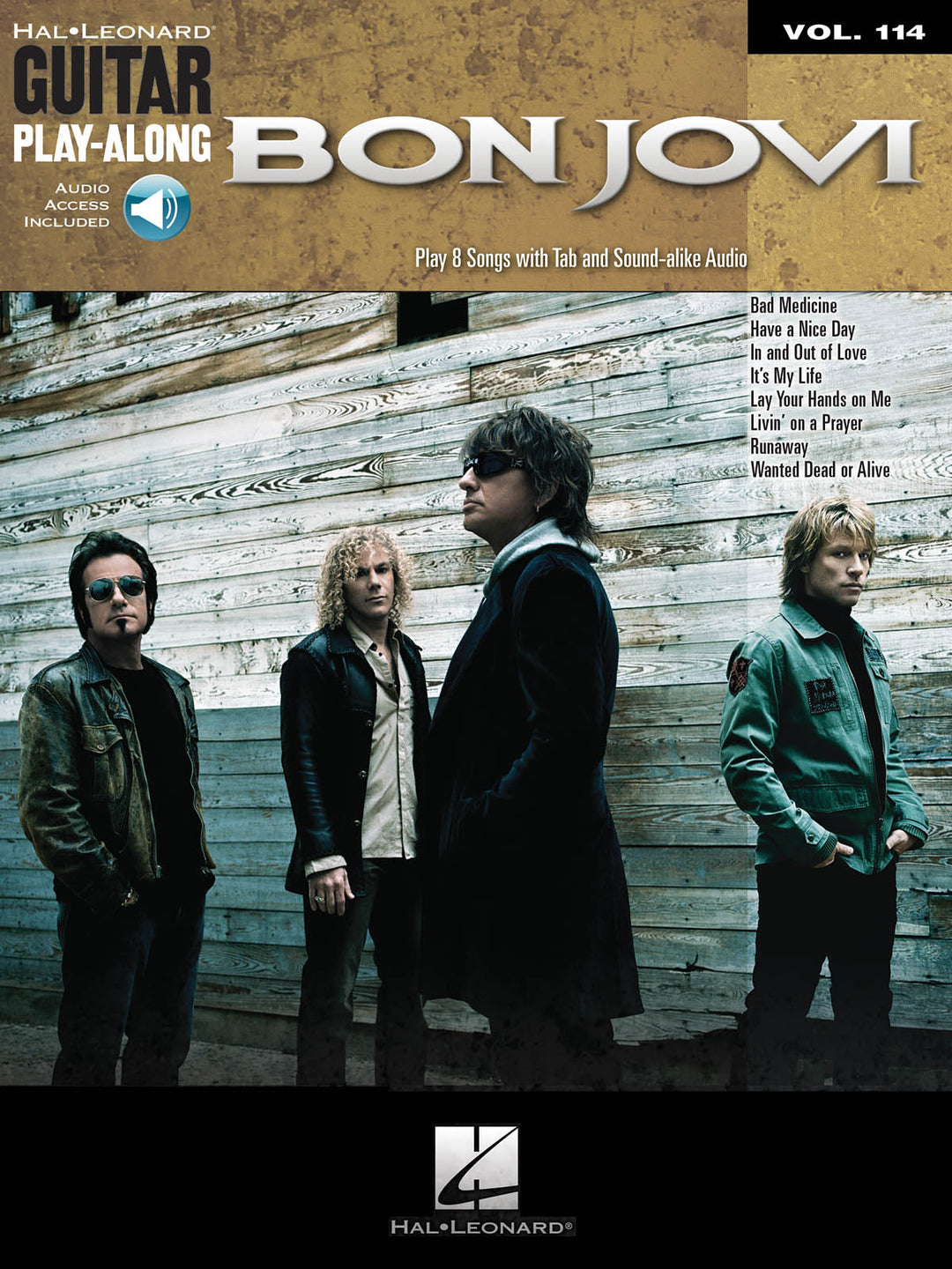 ボン・ジョヴィ／Bon Jovi (Guitar Play-Along Volume 114) - Book/CD