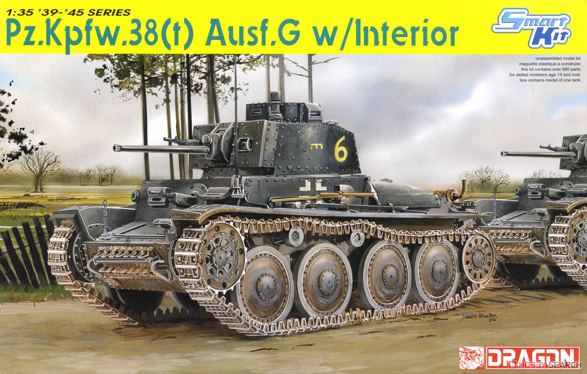 WW.II ドイツ軍 38(t) 戦車 G型 w/インテリア (プラモデル) - ホビー