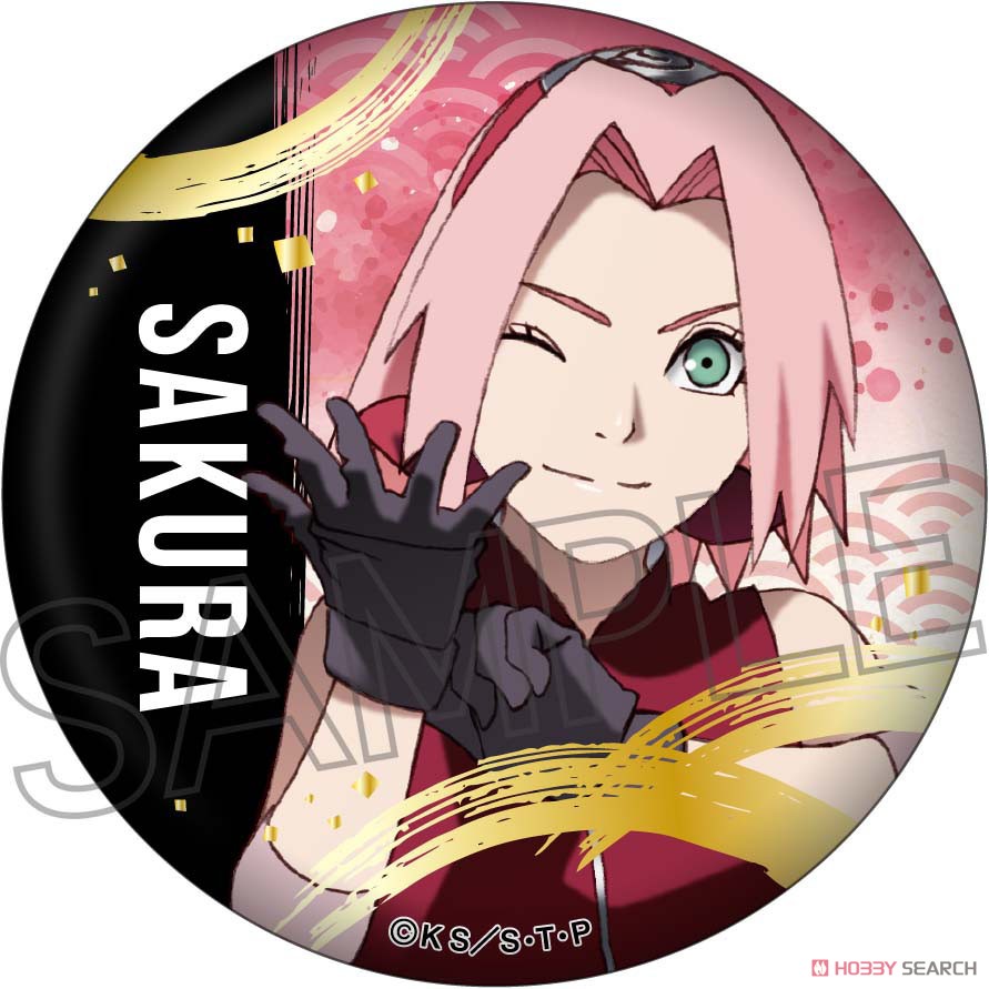 NARUTO -ナルト- 疾風伝 箔押し缶バッジ 春野サクラ (キャラクター