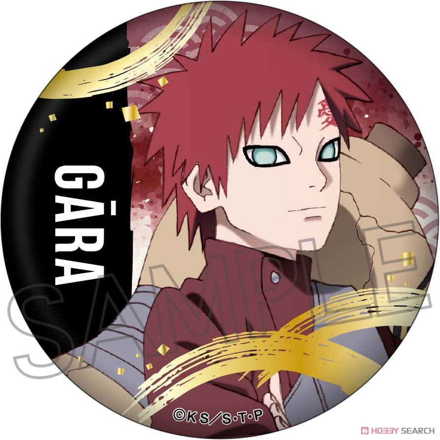 NARUTO -ナルト- 疾風伝 箔押し缶バッジ 我愛羅 (キャラクターグッズ