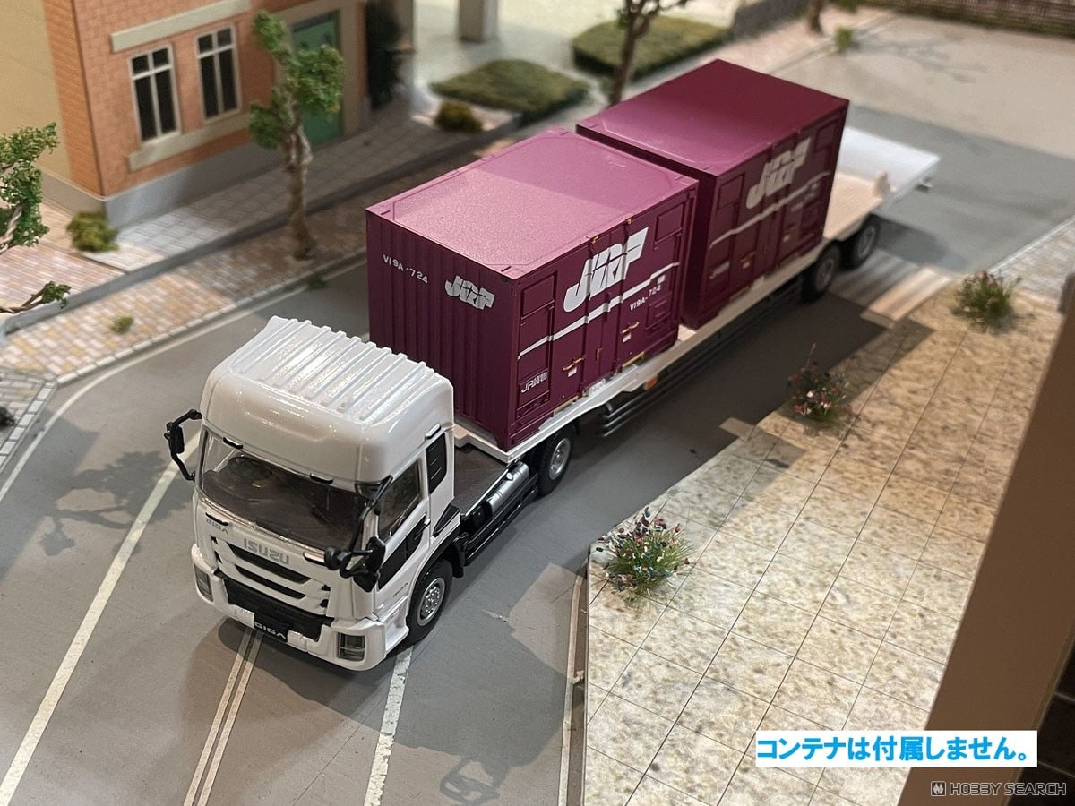 16番(HO) ISUZU GIGA＋鉄道コンテナ積載用セミトレーラー (鉄道模型