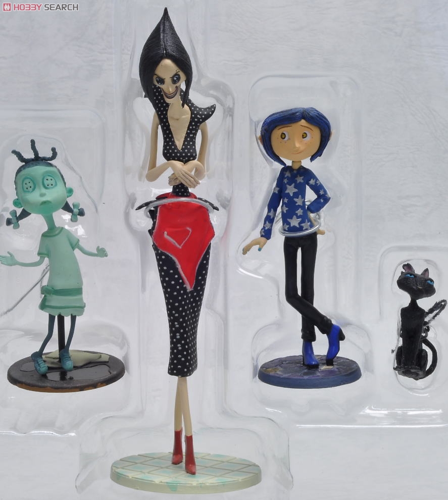 コララインとボタンの魔女 PVCフィギュアセット C (コラライン、黒猫