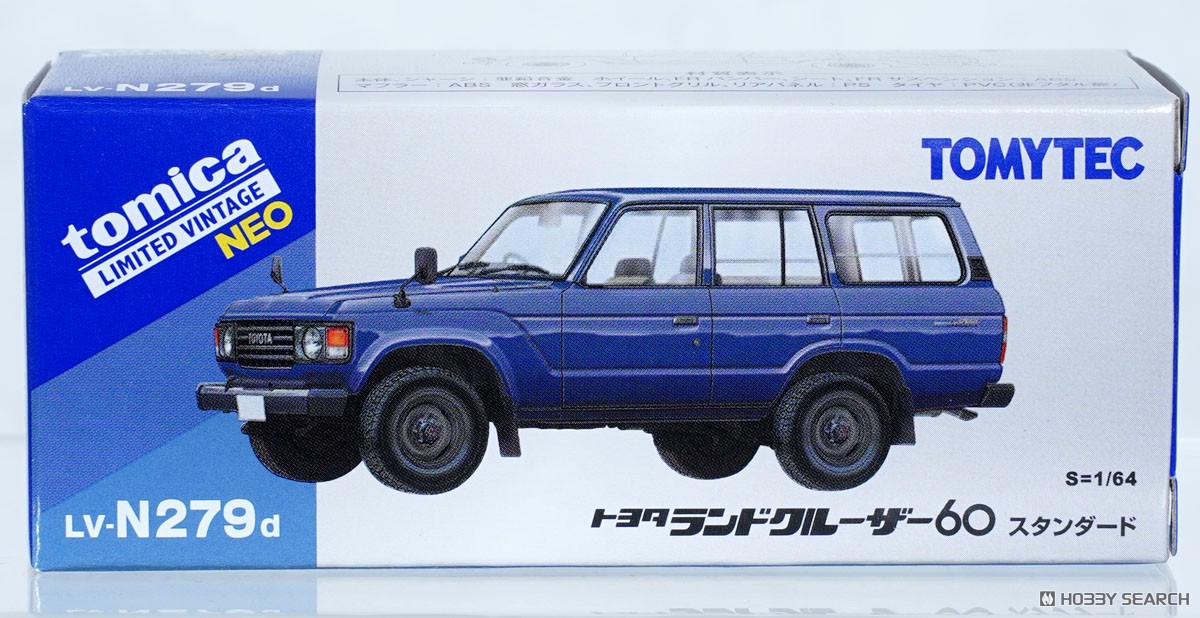 TLV-N279d Toyota Land Cruiser 60 Standard (Blue) (Diecast Car