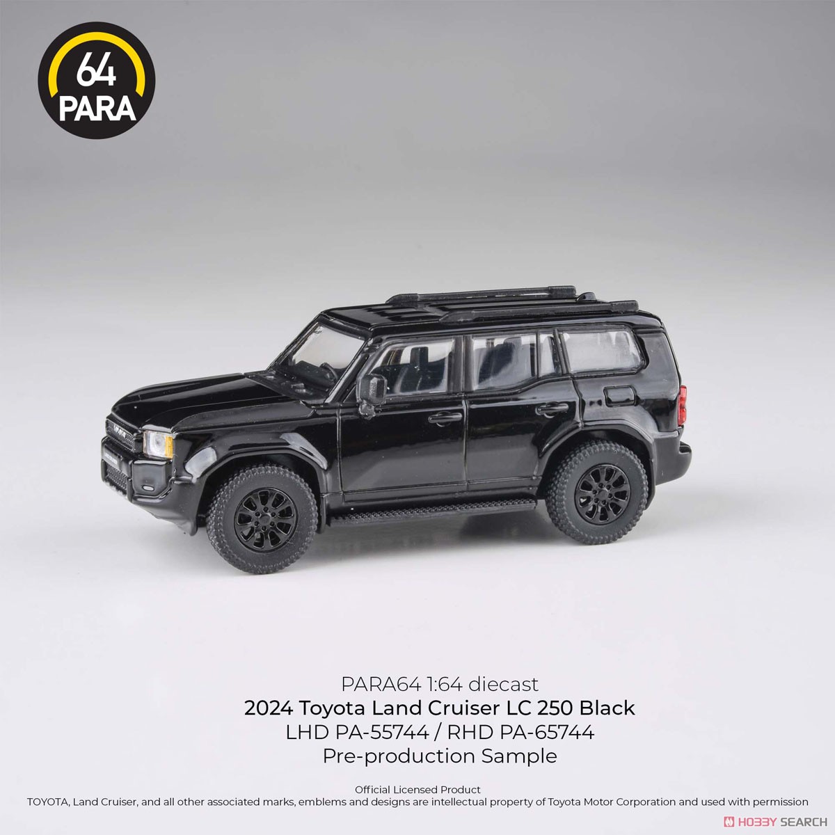 トヨタ ランドクルーザー 250 2024 ブラック RHD (ミニカー) - ホビー
