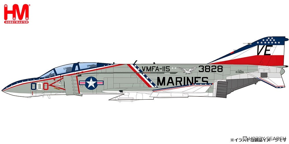 F-4J Phantom II 153828 US Marines MCAS Iwakuni 1976 (完成品飛行機