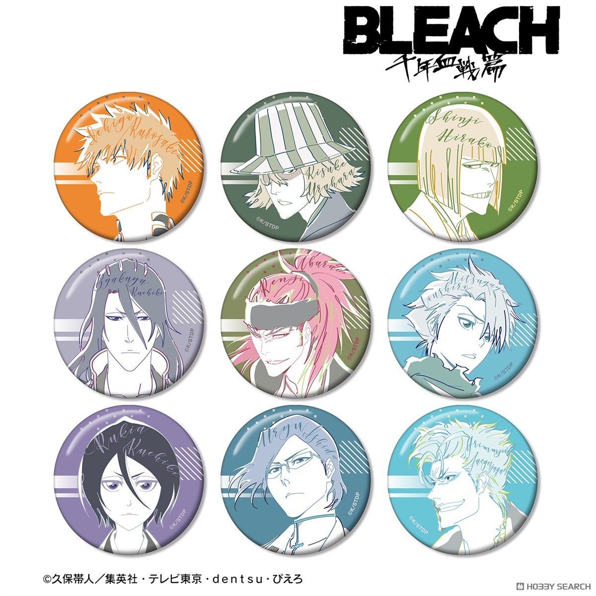 BLEACH 千年血戦篇 トレーディング lette-graph 缶バッジ (9個セット