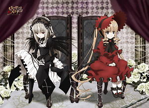 ローゼンメイデン もふもふひざ掛け 水銀燈＆真紅 (キャラクターグッズ