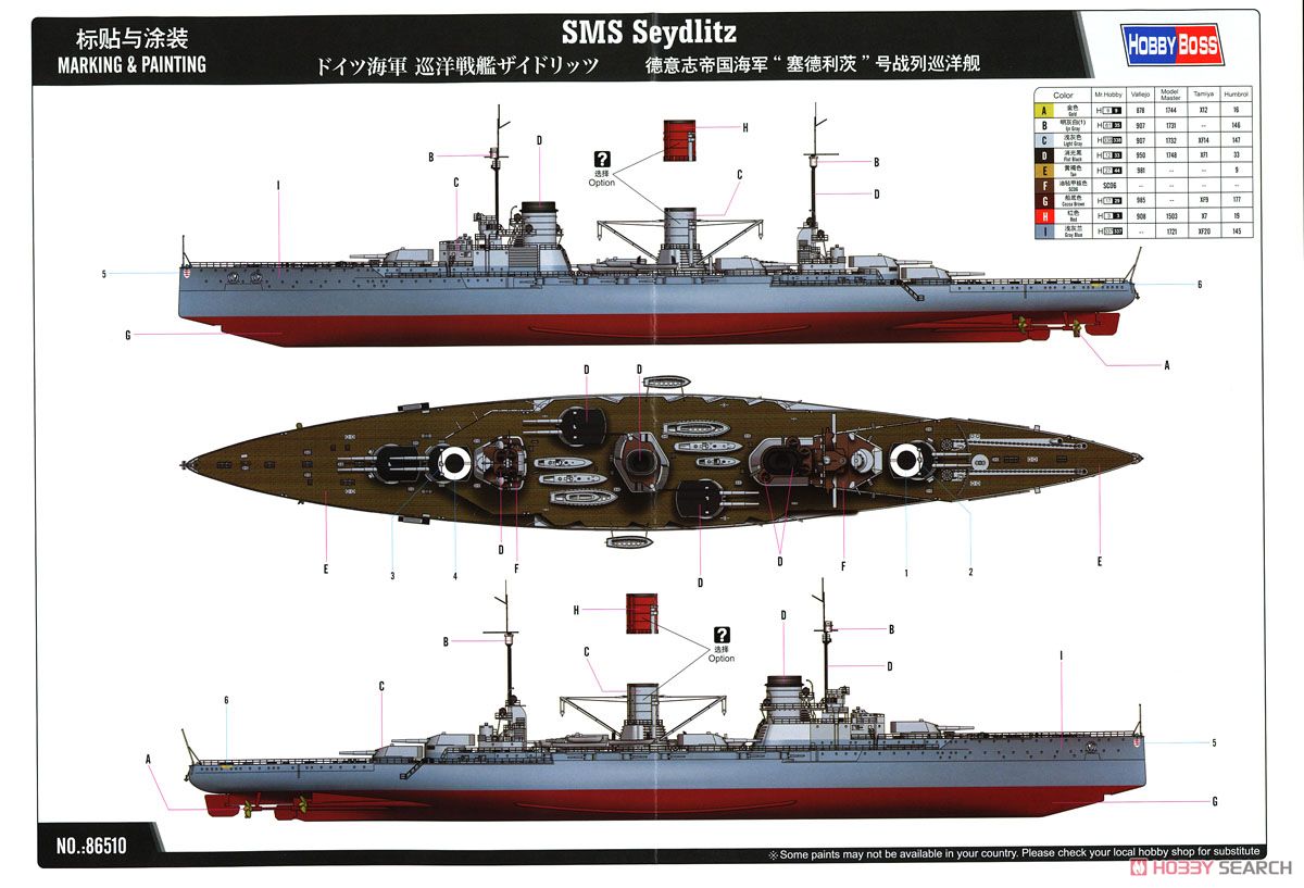 ドイツ海軍 巡洋戦艦ザイドリッツ (プラモデル) - ホビーサーチ