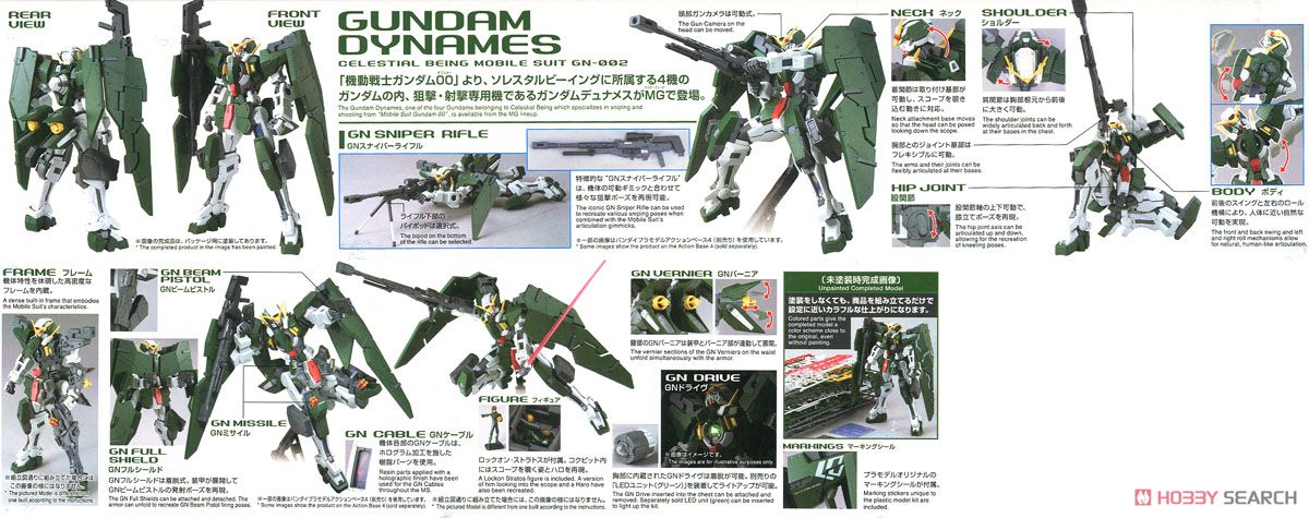 ガンダムデュナメス (MG) (ガンプラ) - ホビーサーチ ガンプラ他