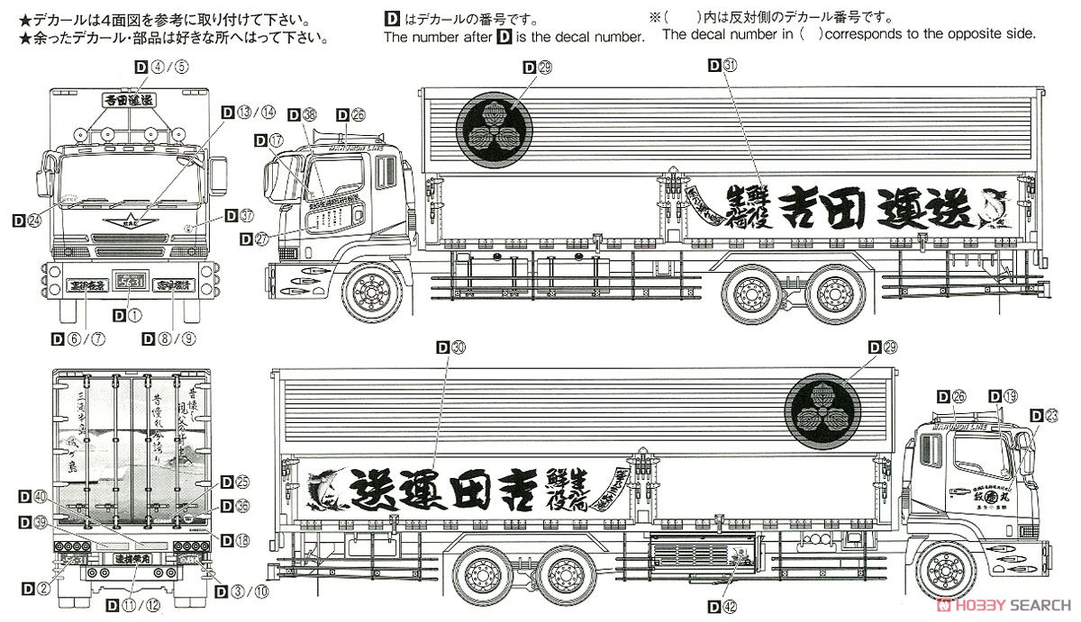 吉田運送 丸紋ライン (プラモデル) - ホビーサーチ カーモデル