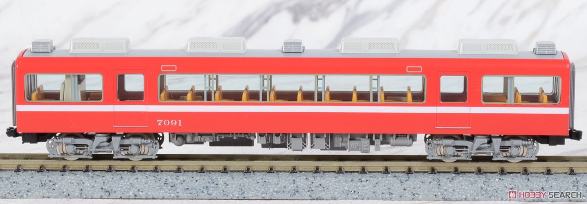名鉄 7000系 パノラマカー (第47編成) 白帯車 セット (4両セット