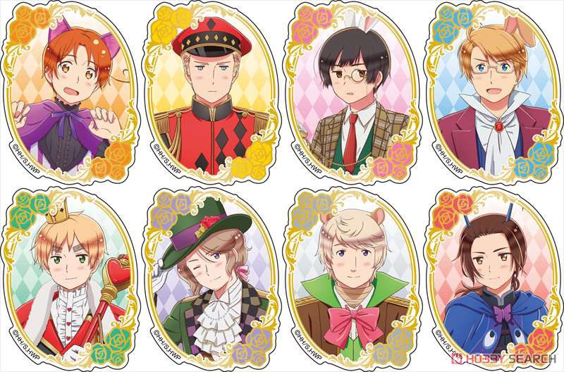 ヘタリア World☆Stars ラメアクリルバッジ 【不思議の国のアリスver