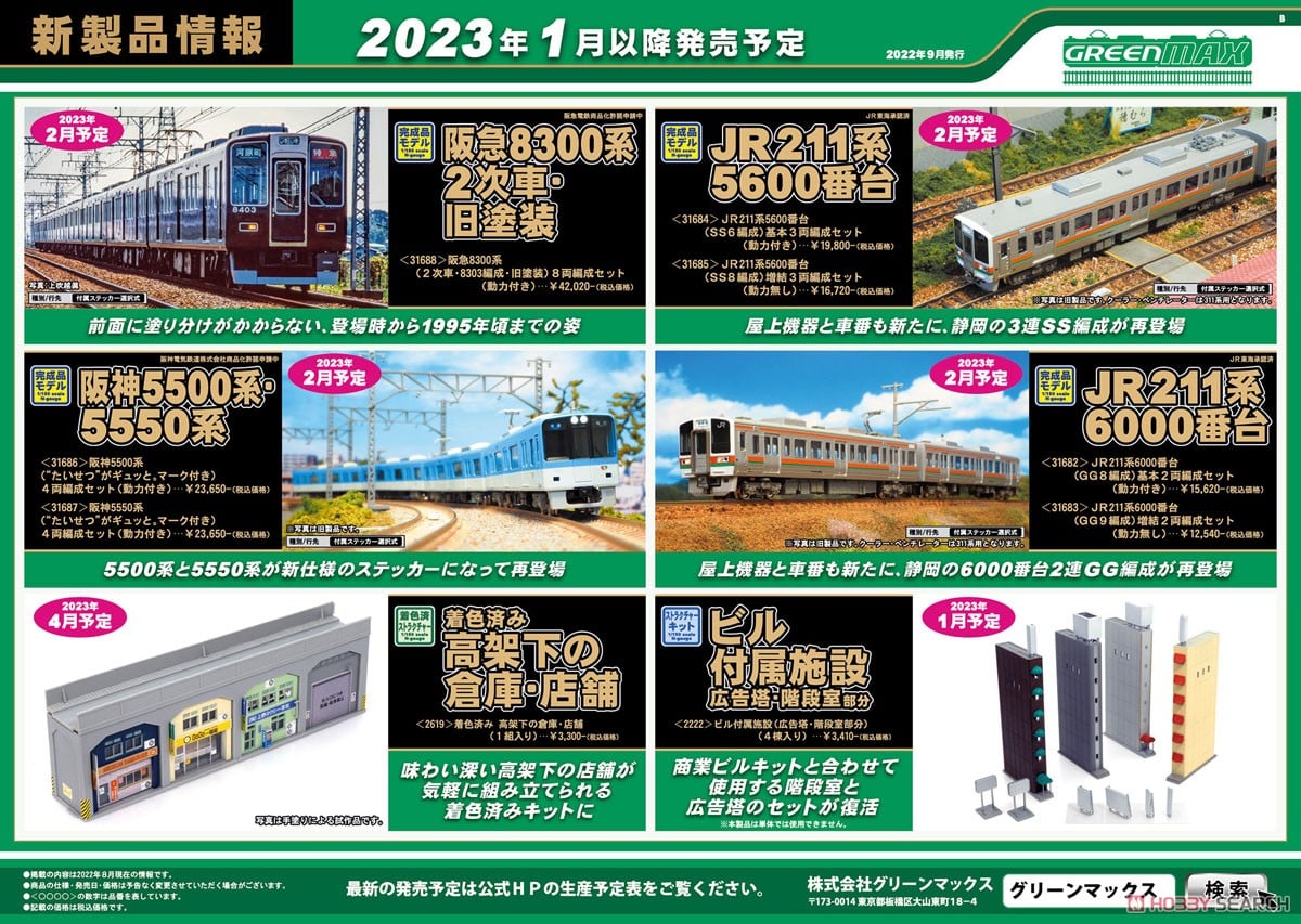 阪急 8300系 (2次車・8303編成・旧塗装) 8両編成セット (動力付き) (8