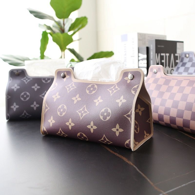 ルイヴィトンティッシュボックスハイブランドファッション PU レザー 4