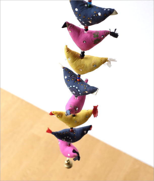 鳥 バード ベル おしゃれ オーナメント ガーランド 壁飾り 吊り下げ