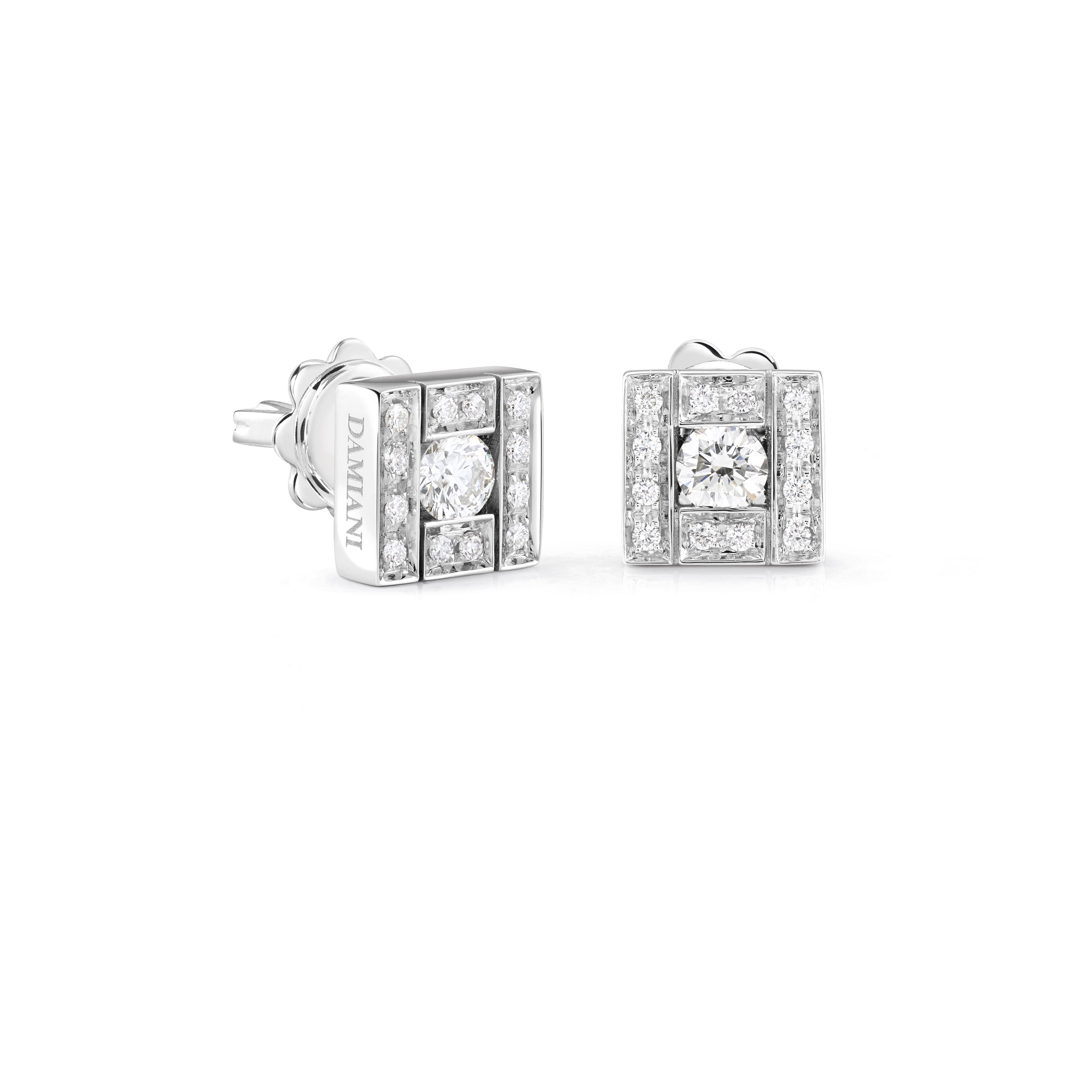 ホワイトゴールド、ダイヤモンド ピアス - Damiani BELLE ÉPOQUE