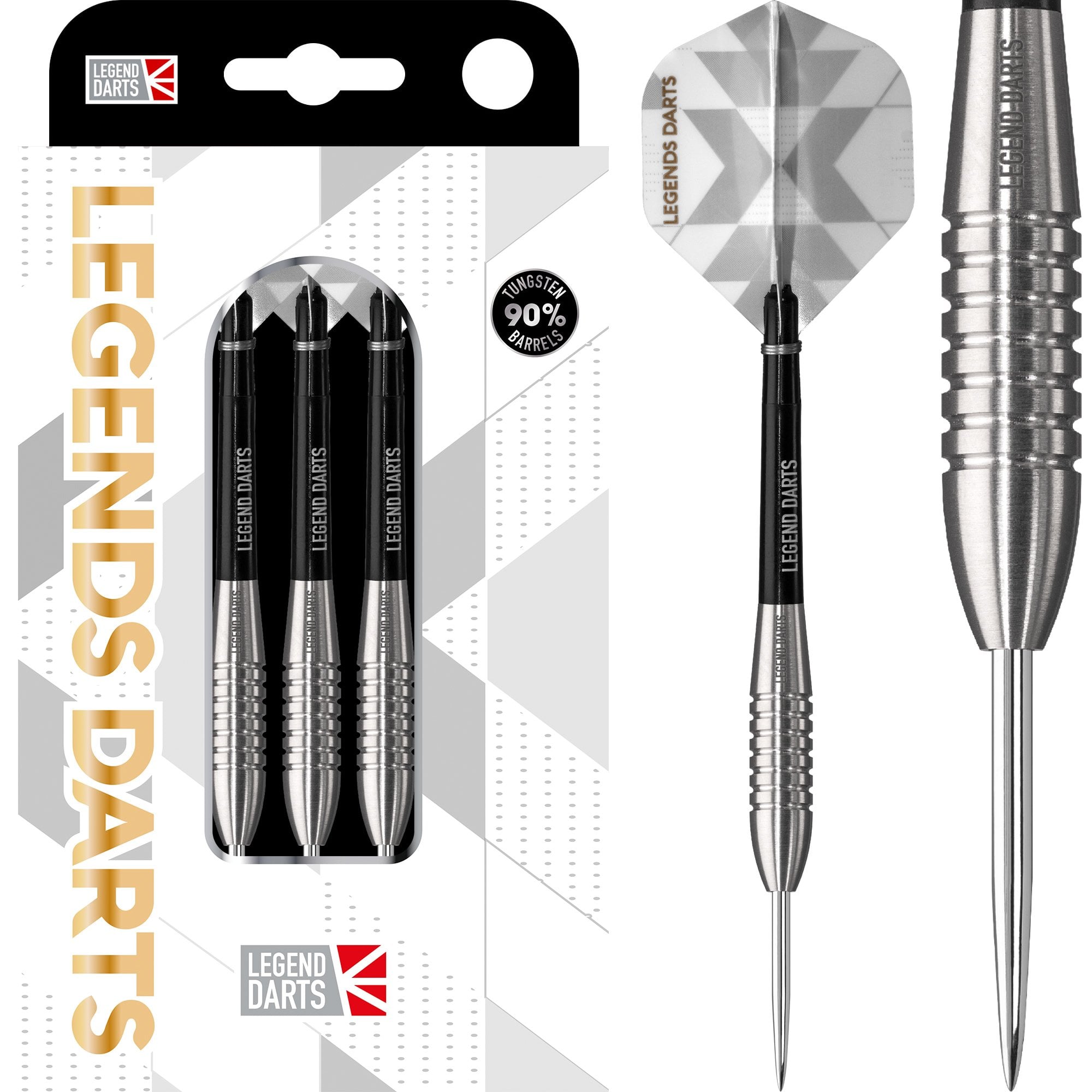 Legend Darts - Steel Tip - 90% Tungsten - Pro Series - V4 - Bullet Ri
