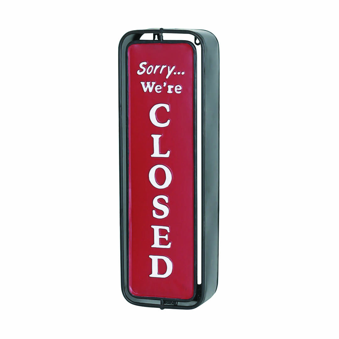 DULTON ONLINE SHOP | WALL MOUNT SPINNER SIGN OPEN-CLOSED BLACK