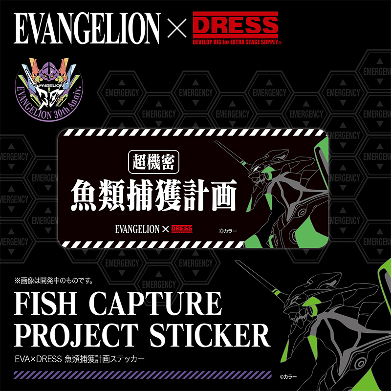 EVA×DRESS 魚類補完計画ステッカー（ライラクス）: グッズ・雑貨類