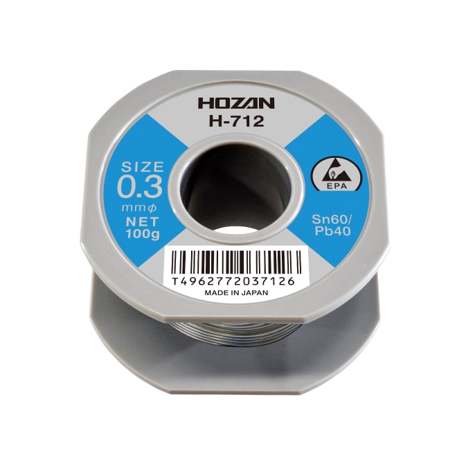H-42-3719 ハンダ（Sn60%） 1.0mmφ・500g【HOZAN】 ホーザン株式会社