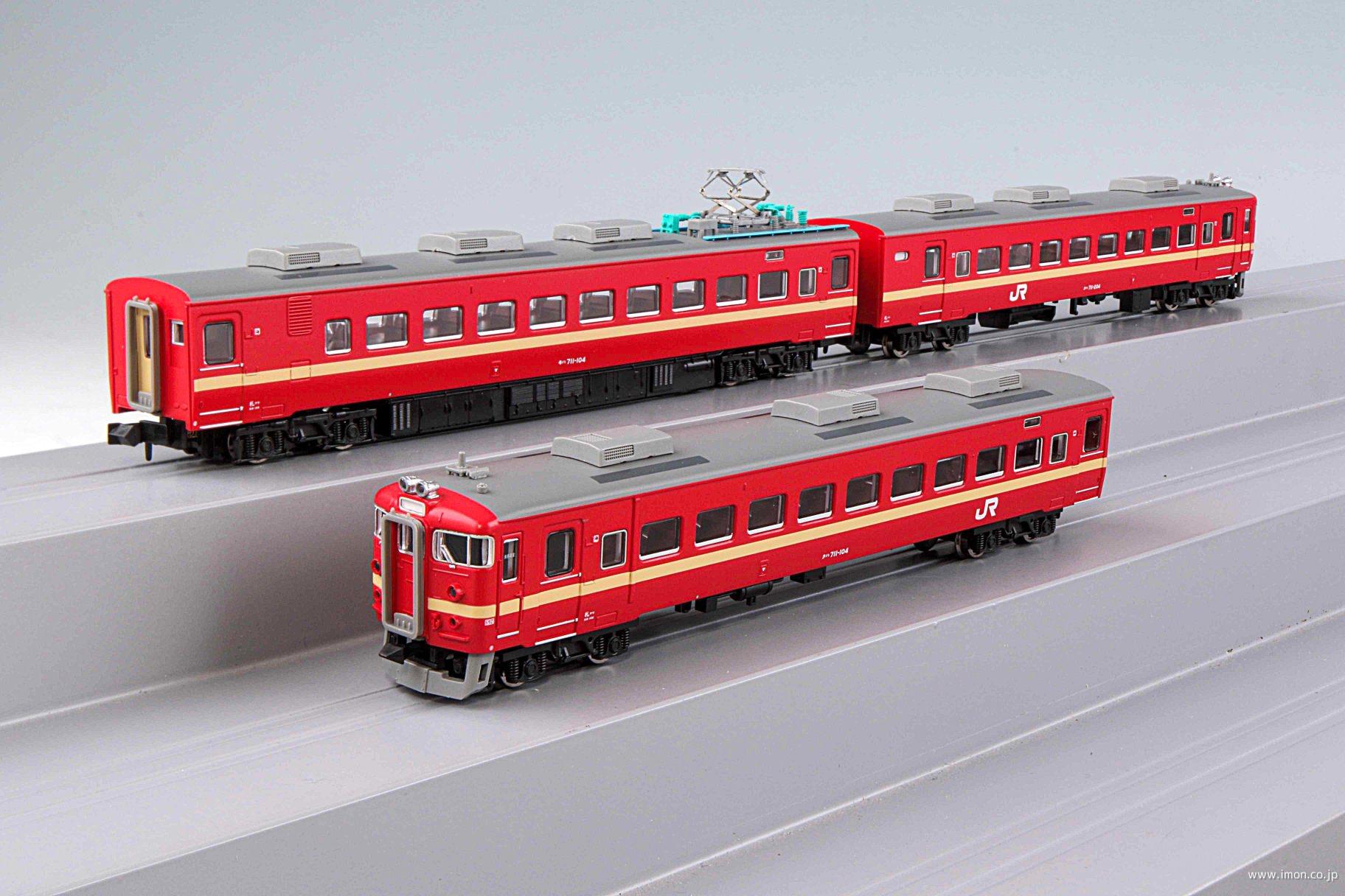 711系100・200番台 新塗装・冷改車 下枠交差パンタ 3両