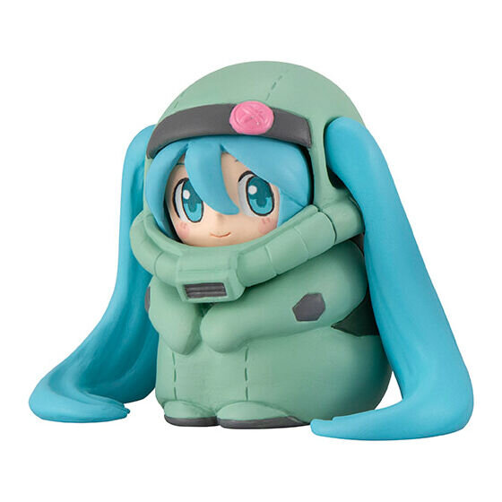 シャアザクぐるみの「初音ミク」が反則級の可愛さ！「45周年ガンダム