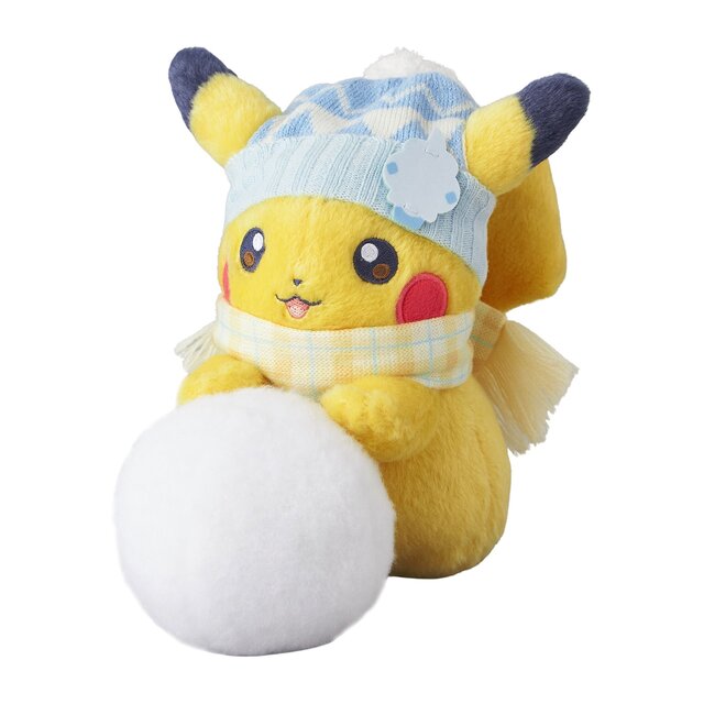 雪遊びをするピカチュウが可愛すぎ！ゆきだるまイメージの『ポケモン