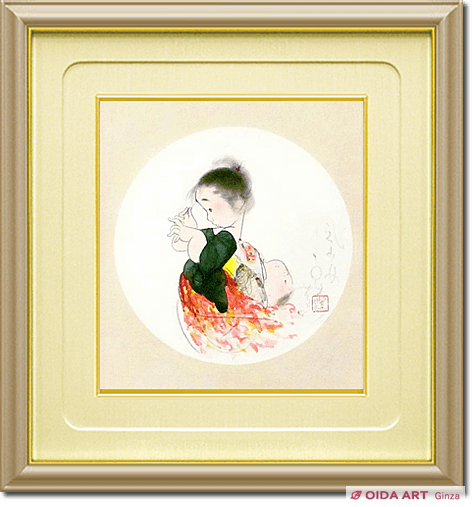 中島潔 風少女 | 絵画など美術品の販売と買取 | 東京・銀座 おいだ美術