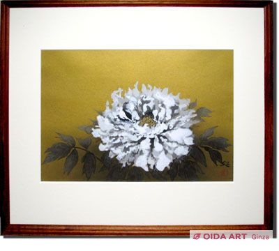 加山又造 白牡丹 | 絵画など美術品の販売と買取 | 東京・銀座 おいだ美術