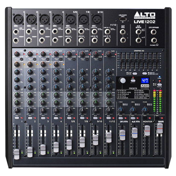ALTO PA SALE!!】ALTO/USB搭載12チャンネル・ミキサー/LIVE1202☆PA