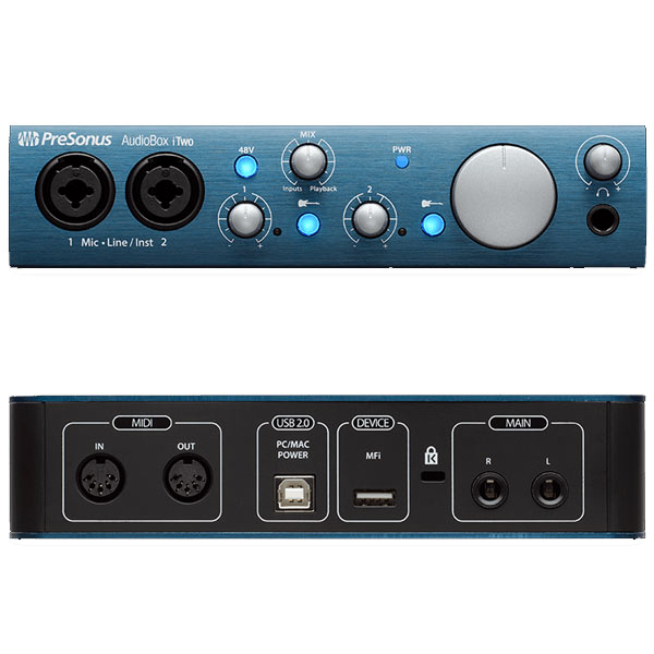 PreSonusコンパクトで高品質なオーディオインターフェイスAudioBox