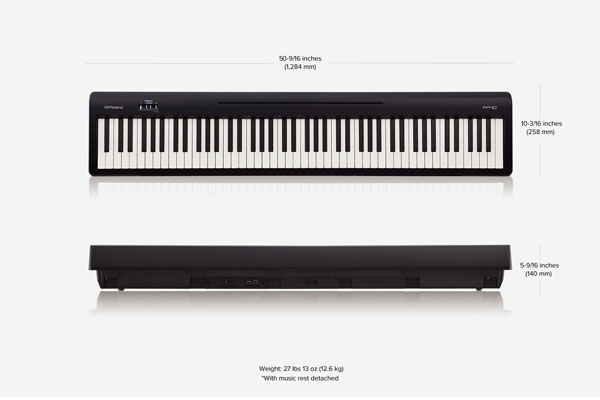 Rolnadのスタンダードな電子ピアノFP-10をご紹介いたします。